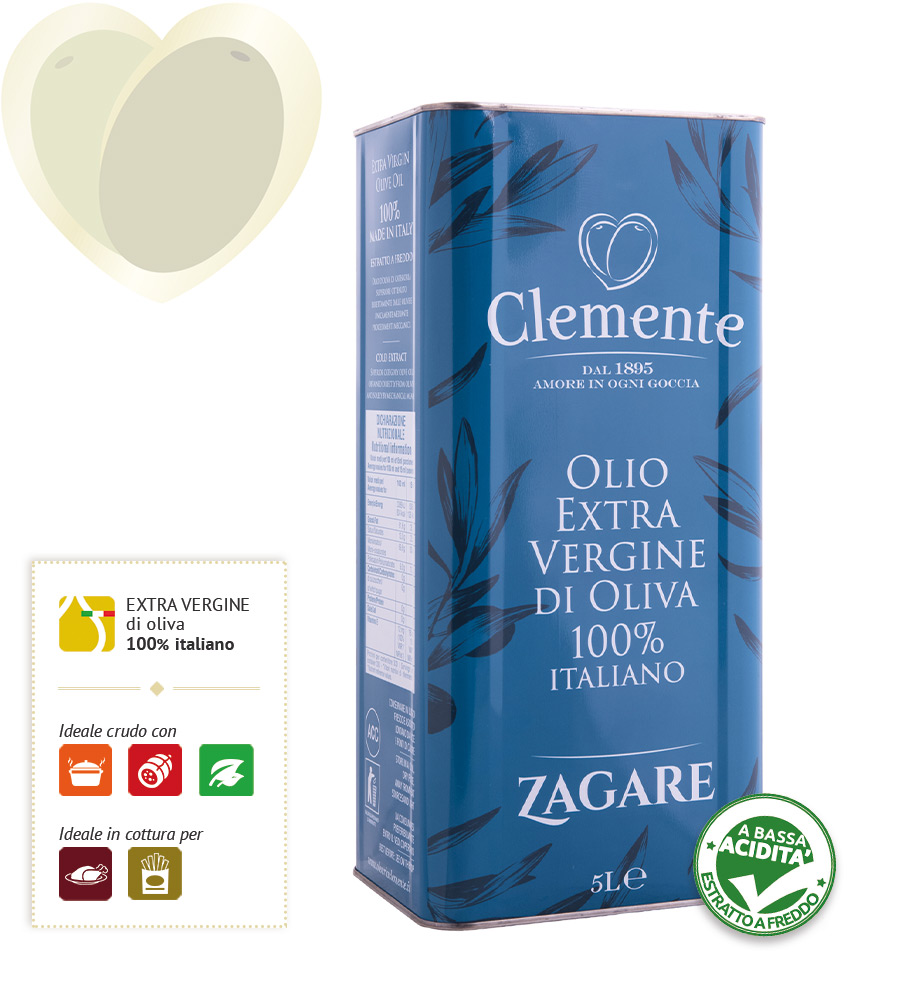 Olio extravergine 100% Italiano - Zagare 5 Litri