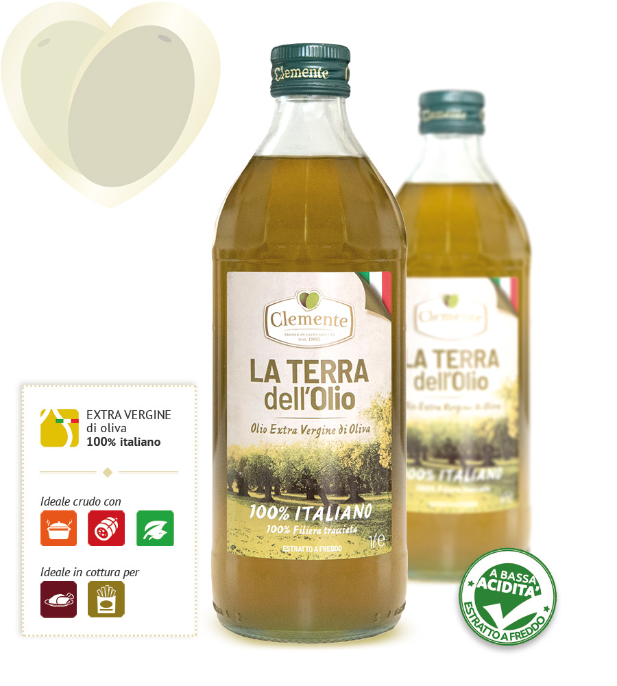 Olio extravergine 100% Italiano - La Terra dell'Olio 1 Litro