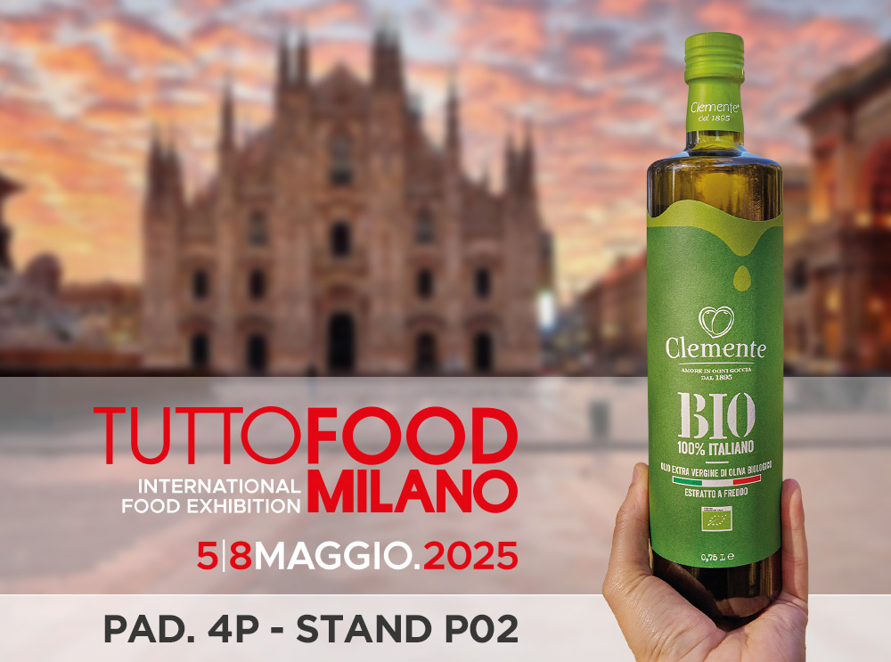 Olio Clemente al TUTTOFFOD di Milano, dal 5 all'8 Maggio 2025 - testata